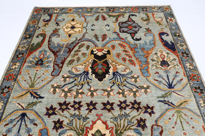 183 x 275 cm | Oriental kawros Area Rug Afghan Hand Knotted Veg Dye Wool carpet