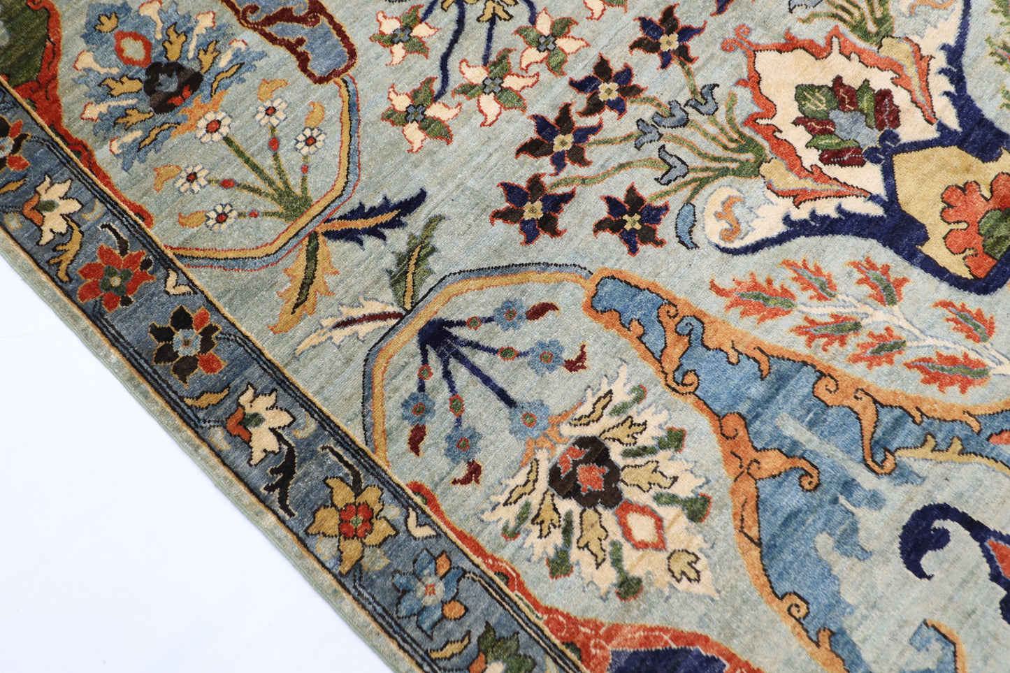 183 x 275 cm | Oriental kawros Area Rug Afghan Hand Knotted Veg Dye Wool carpet