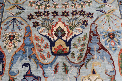 183 x 275 cm | Oriental kawros Area Rug Afghan Hand Knotted Veg Dye Wool carpet