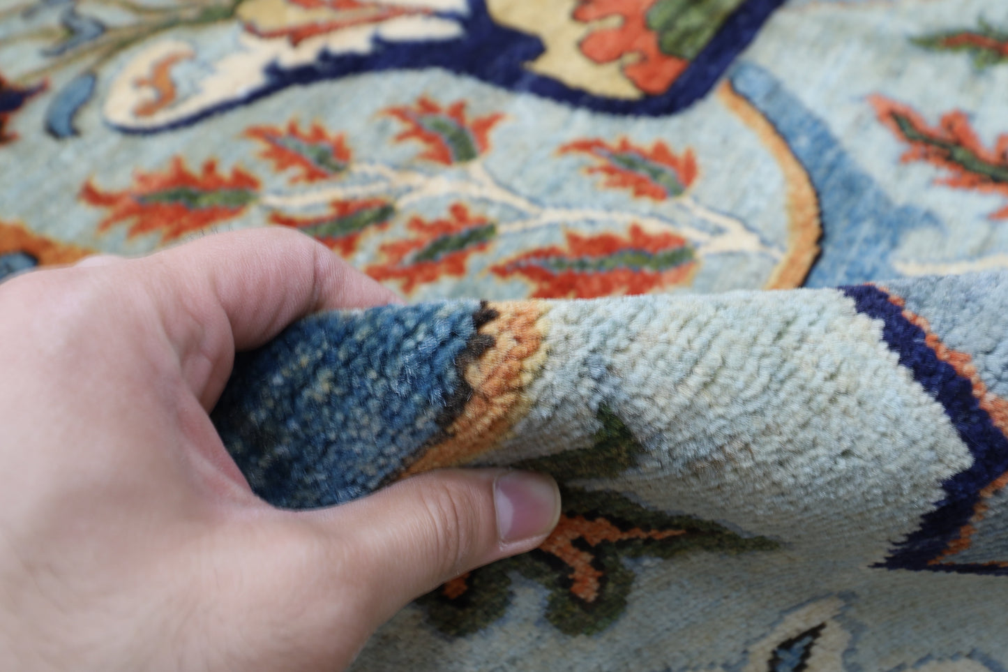 183 x 275 cm | Oriental kawros Area Rug Afghan Hand Knotted Veg Dye Wool carpet