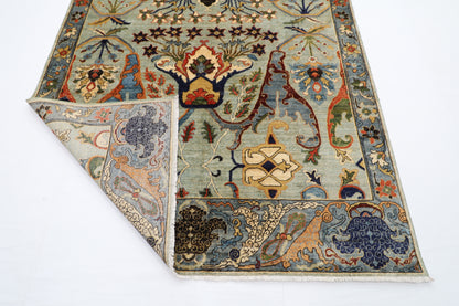183 x 275 cm | Oriental kawros Area Rug Afghan Hand Knotted Veg Dye Wool carpet