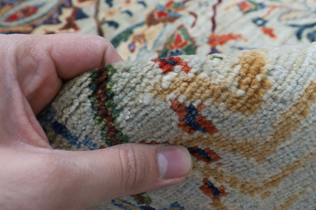 271 x 370 cm | bidjar Gray Design Hand Knotted Wool Afghan Carpet