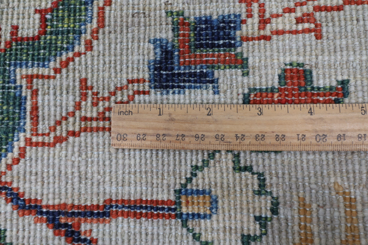 271 x 370 cm | bidjar Gray Design Hand Knotted Wool Afghan Carpet