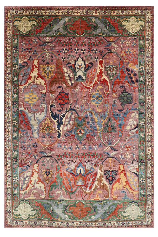 311 x 421 cm | Kawros Design Hand Knotted Wool Afghan Carpet