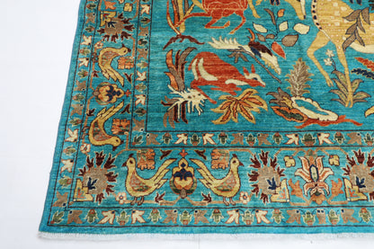 199 x 299 cm | Oriental Beer Animal Area Rug Afghan Hand Knotted Veg dye Wool carpet