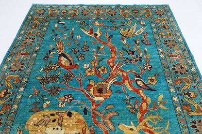 199 x 299 cm | Oriental Beer Animal Area Rug Afghan Hand Knotted Veg dye Wool carpet