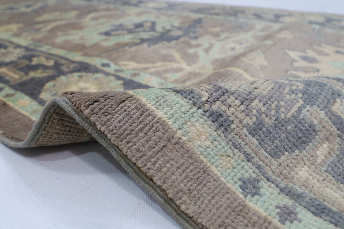83 x 305 cm | Oushak Afghan Tribal Hand Knotted Veg Dye Wool Runner