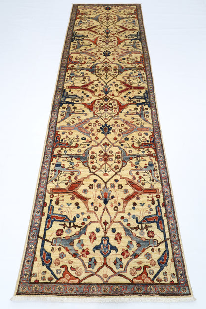 84 x 293 cm | Bidjar Afghan Tribal Hand Knotted Veg Dye Wool Runner