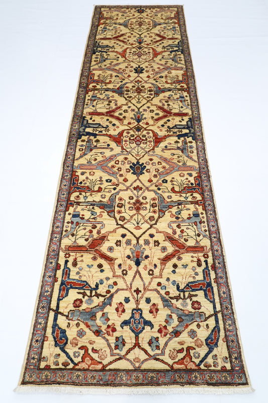 84 x 293 cm | Bidjar Afghan Tribal Hand Knotted Veg Dye Wool Runner