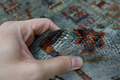 85 x 298 cm | Animal Afghan Tribal Hand Knotted Veg Dye Wool Runner