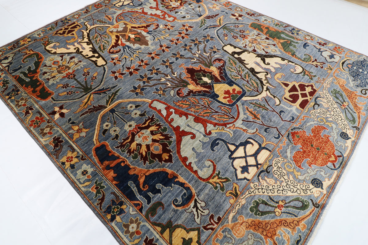 250 x 299 cm | Kawros Design Hand Knotted Wool Afghan Carpet