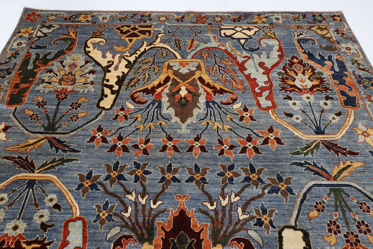 250 x 299 cm | Kawros Design Hand Knotted Wool Afghan Carpet