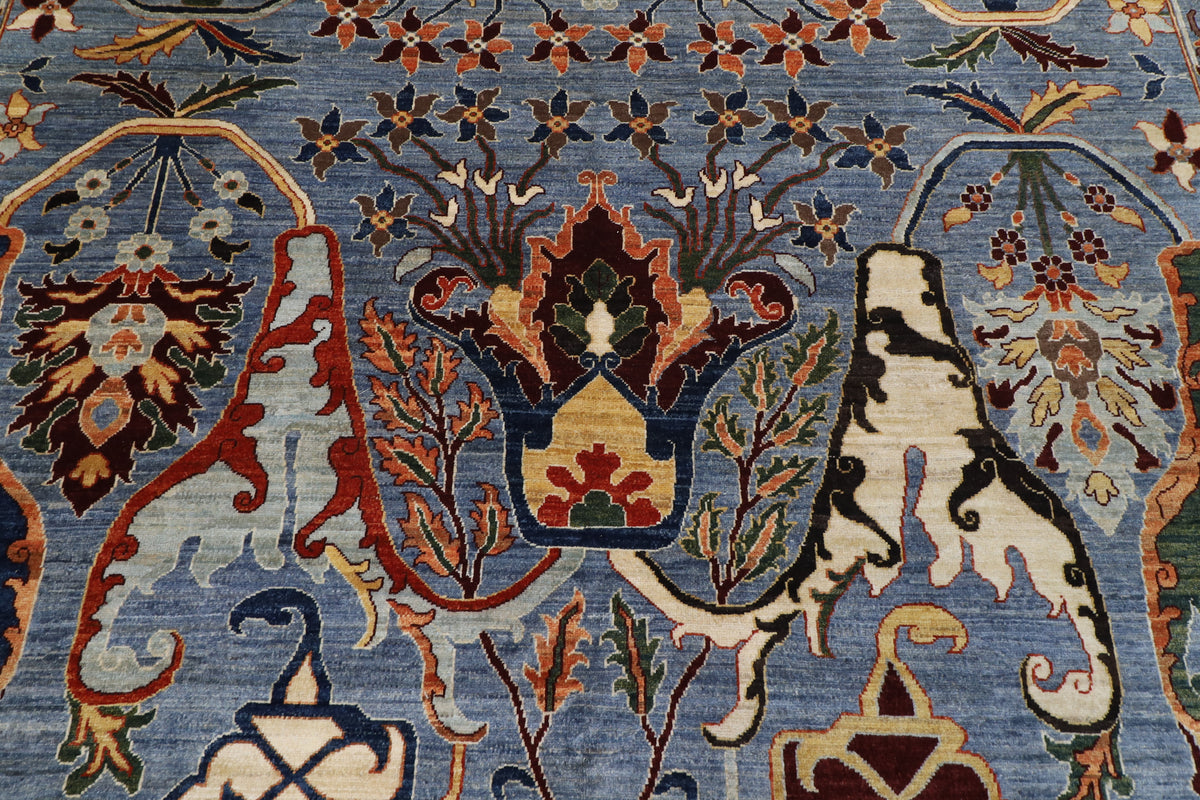 250 x 299 cm | Kawros Design Hand Knotted Wool Afghan Carpet