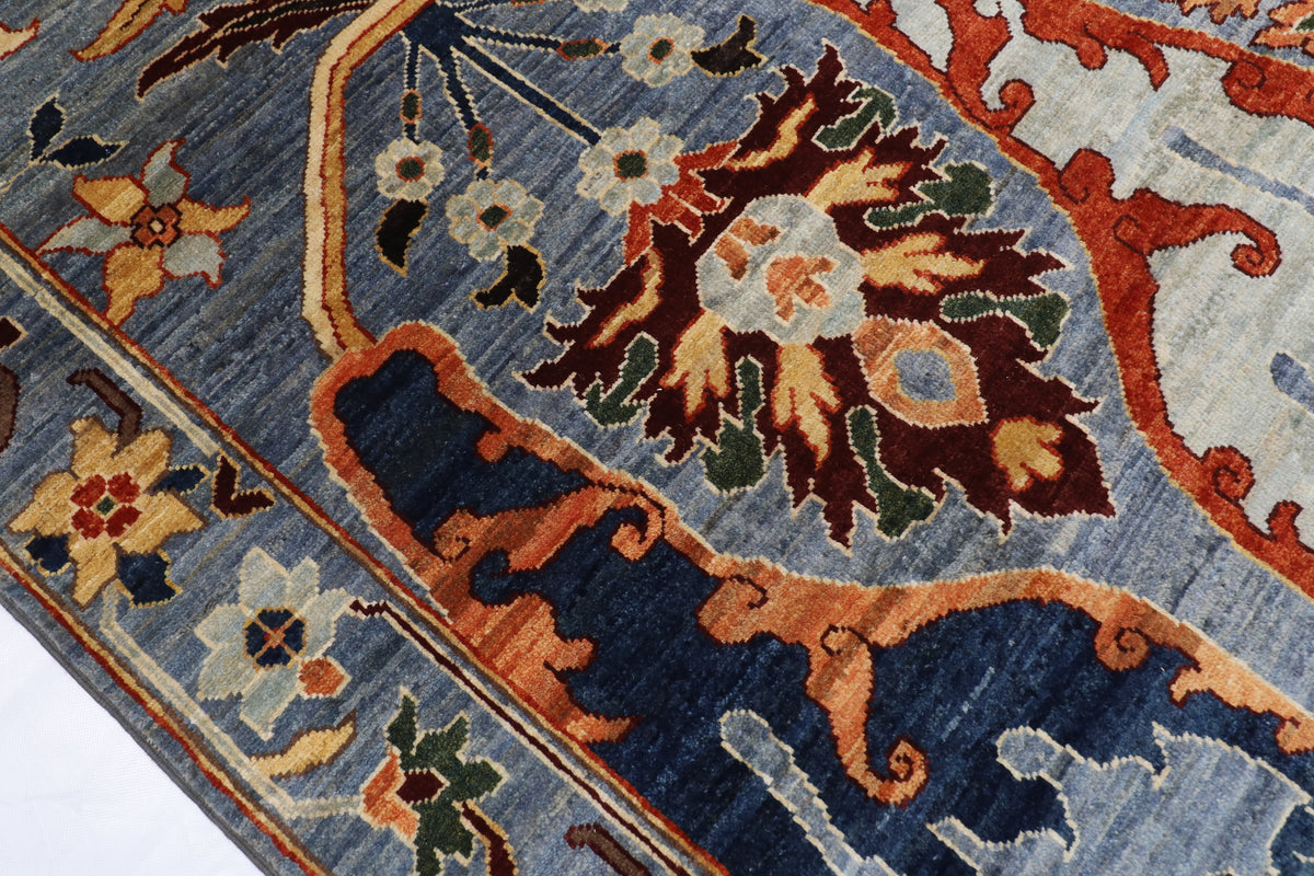 250 x 299 cm | Kawros Design Hand Knotted Wool Afghan Carpet