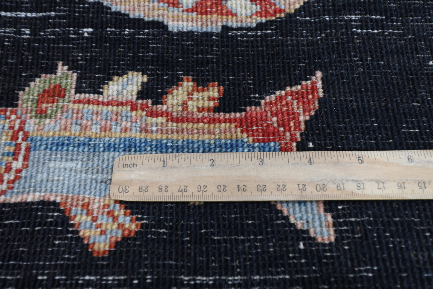 77 x 120 cm | Oriental Fish Black Accent Rug Afghan Hand Knotted Veg dye Wool carpet