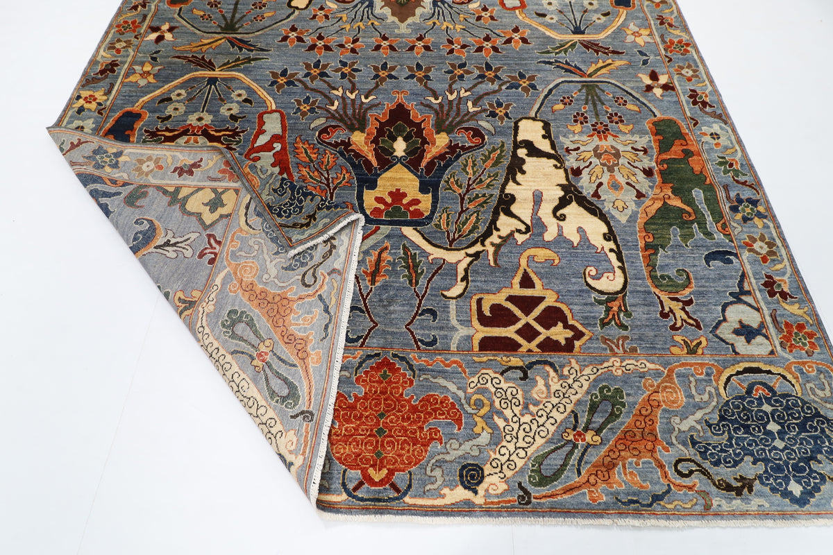 250 x 299 cm | Kawros Design Hand Knotted Wool Afghan Carpet