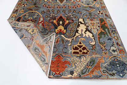 250 x 299 cm | Kawros Design Hand Knotted Wool Afghan Carpet