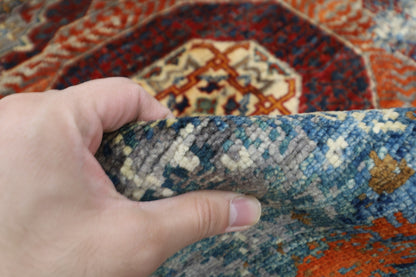 105 x 150 cm | Oriental Abstract Area Rug Afghan Hand Knotted Veg dye Wool carpet