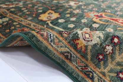 150 x 202 cm | Sultani Afghan Tribal Hand Knotted Veg Dye Wool Carpet