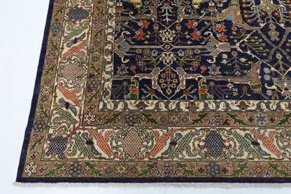 278 x 358 cm | Bidjar Blue Design Hand Knotted Wool Afghan Carpet