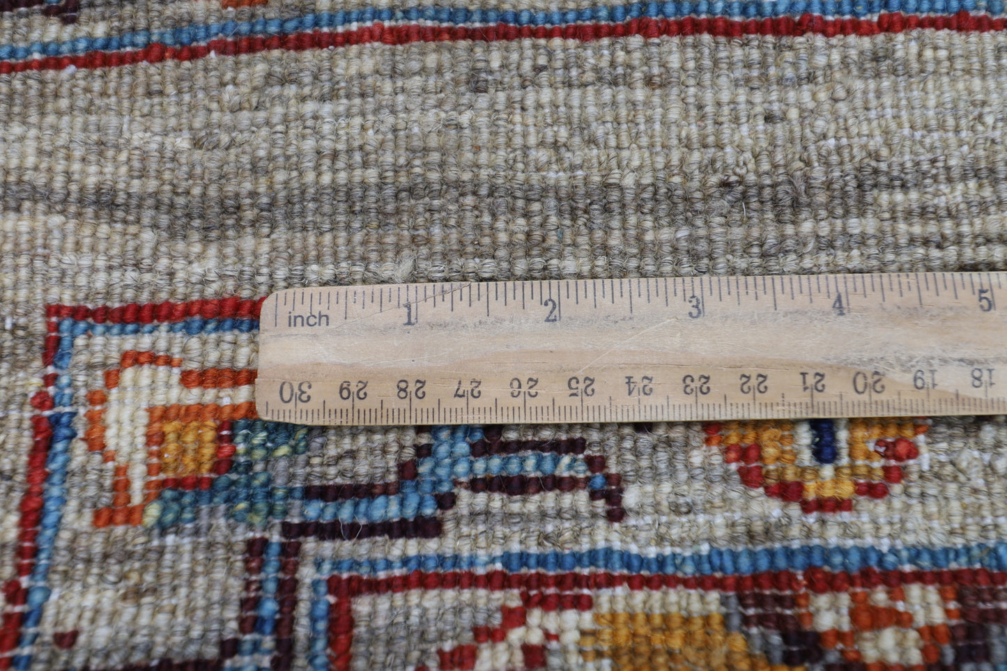 87 x 124 cm | Oriental Floral Gray Area Rug Afghan Hand Knotted Veg dye Wool carpet