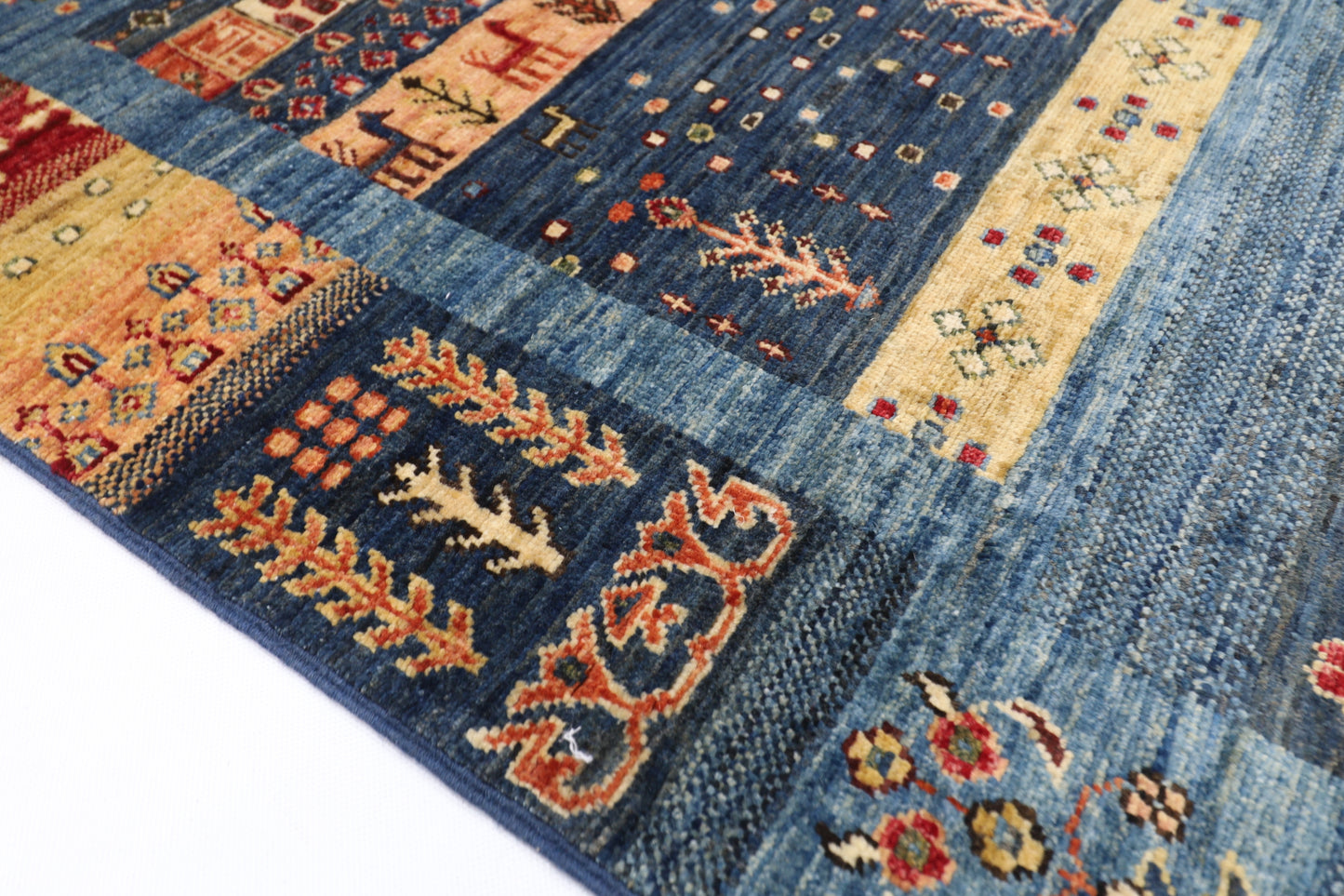 80 x 291 cm | Animal Afghan Tribal Hand Knotted Veg Dye Wool Runner