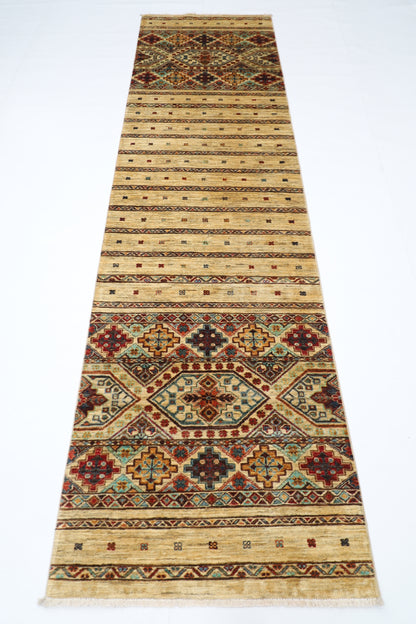 83 x 300 cm | Khorjun Afghan Tribal Hand Knotted Veg Dye Wool Runner