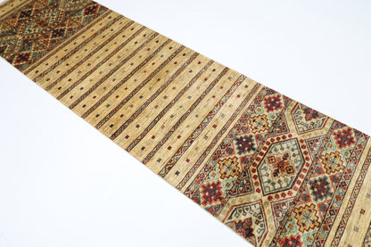 83 x 300 cm | Khorjun Afghan Tribal Hand Knotted Veg Dye Wool Runner