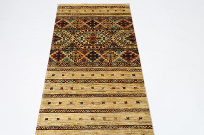 83 x 300 cm | Khorjun Afghan Tribal Hand Knotted Veg Dye Wool Runner