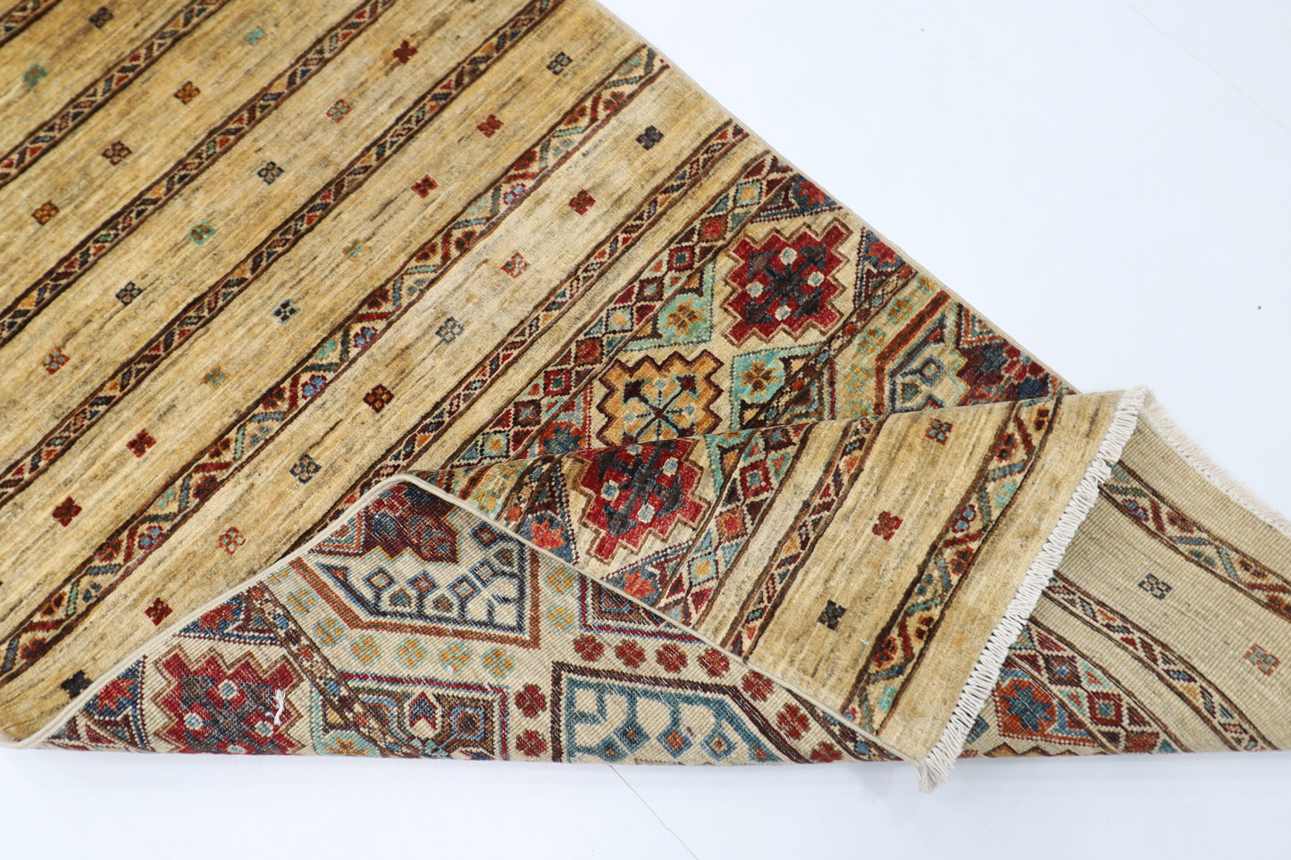 83 x 300 cm | Khorjun Afghan Tribal Hand Knotted Veg Dye Wool Runner