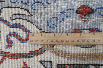 248 x 299 cm | Kawros Green Design Hand Knotted Wool Afghan Carpet