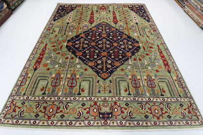 248 x 298 cm | Tree of life Design Hand Knotted Wool Afghan Carpet