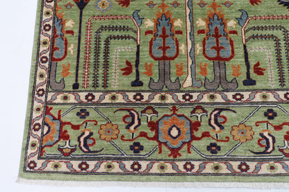 248 x 298 cm | Tree of life Design Hand Knotted Wool Afghan Carpet