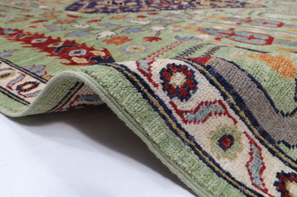248 x 298 cm | Tree of life Design Hand Knotted Wool Afghan Carpet