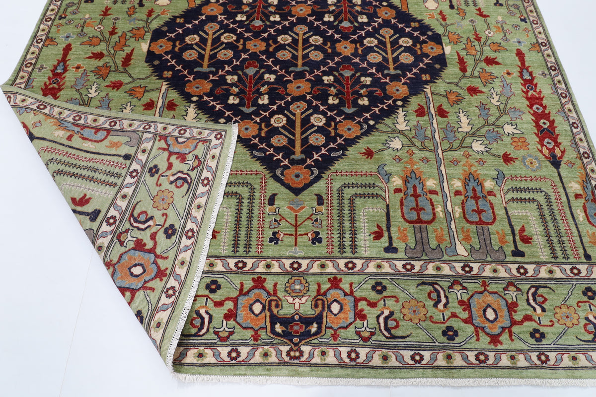 248 x 298 cm | Tree of life Design Hand Knotted Wool Afghan Carpet