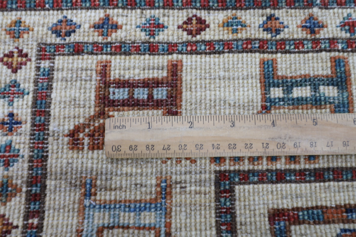85 x 290 cm | Beige Afghan Tribal Hand Knotted Veg Dye Wool Runner