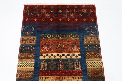 80 x 136 cm | Afghan Tribal Hand Knotted Veg Dye Wool Carpet
