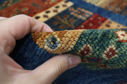 80 x 136 cm | Afghan Tribal Hand Knotted Veg Dye Wool Carpet