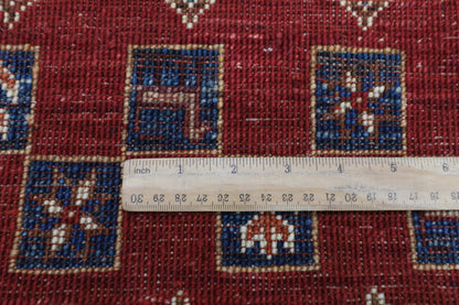 80 x 136 cm | Afghan Tribal Hand Knotted Veg Dye Wool Carpet