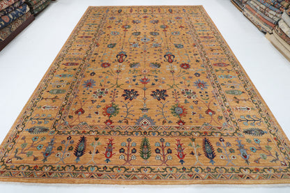 272 x 368 cm | Sultani Design Hand Knotted Wool Afghan Carpet