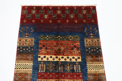 83 x 136 cm | Gabbeh Afghan Tribal Hand Knotted Veg Dye Wool Carpet