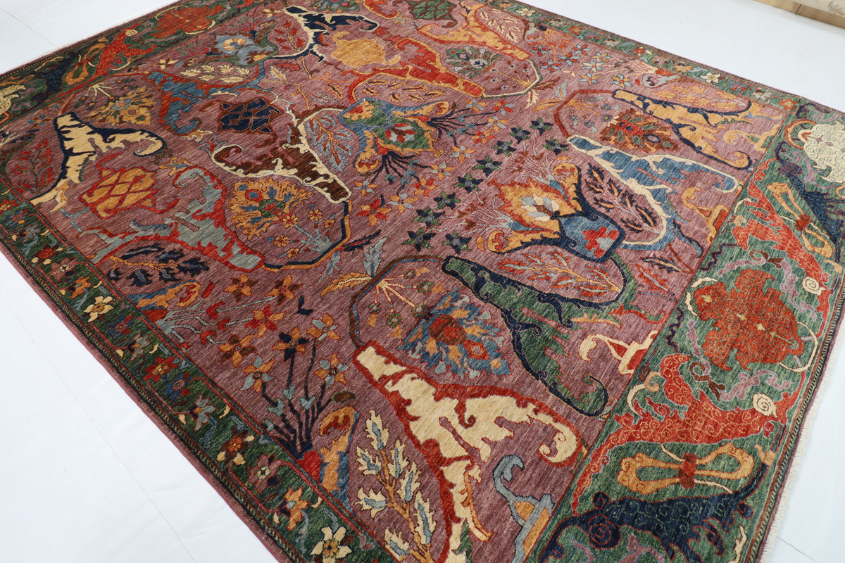 278 x 355 cm | Kawros Design Hand Knotted Wool Afghan Carpet