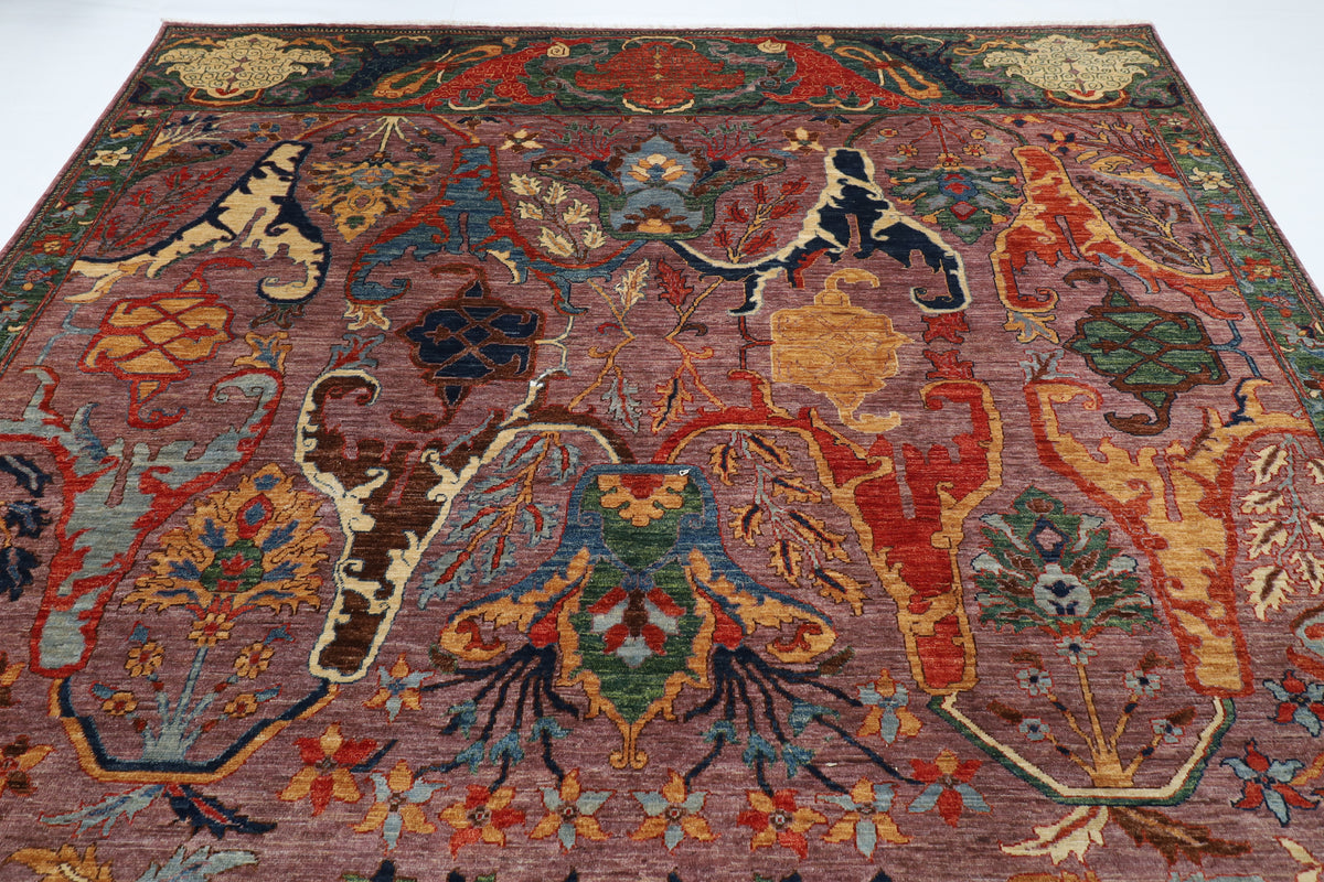 278 x 355 cm | Kawros Design Hand Knotted Wool Afghan Carpet