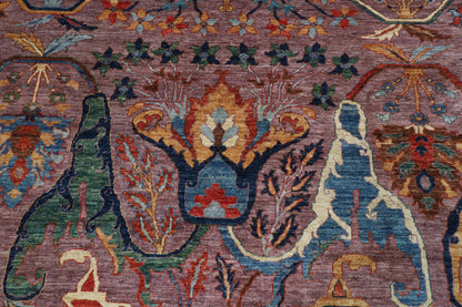 278 x 355 cm | Kawros Design Hand Knotted Wool Afghan Carpet