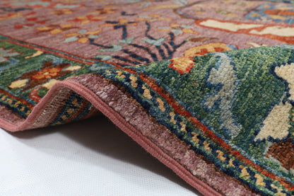 278 x 355 cm | Kawros Design Hand Knotted Wool Afghan Carpet
