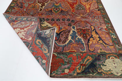 278 x 355 cm | Kawros Design Hand Knotted Wool Afghan Carpet