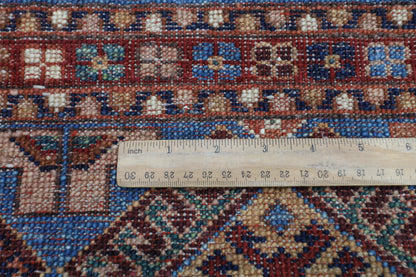 106 x 154 cm | Khorjun Afghan Tribal Hand Knotted Veg Dye Wool Carpet