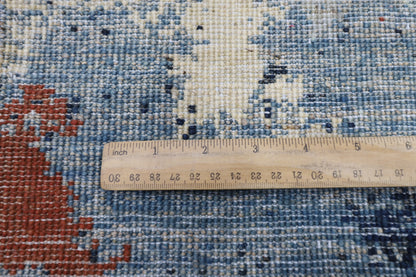 100 x 154 cm | Abstract Mamluk Afghan Tribal Hand Knotted Veg Dye Wool Carpet