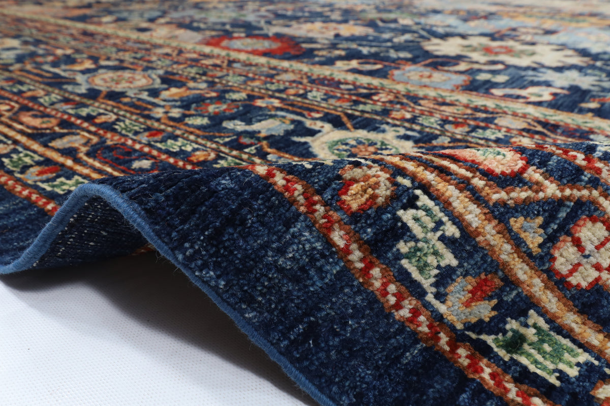 302 x 416 cm | Abstract Serapi Design Hand Knotted Wool Afghan Carpet
