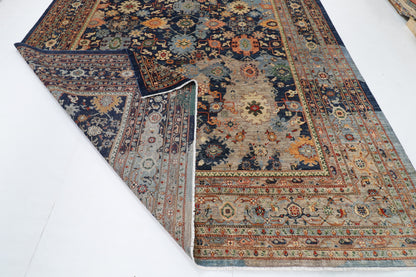 302 x 416 cm | Abstract Serapi Design Hand Knotted Wool Afghan Carpet